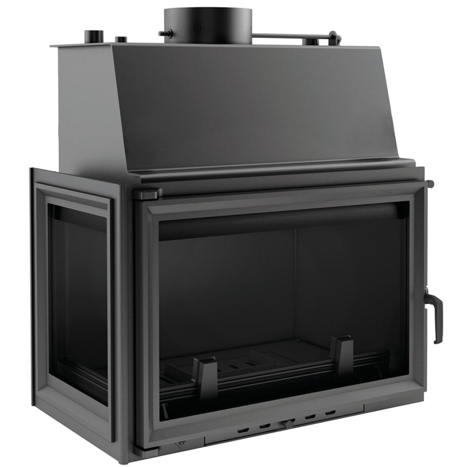 Камінна топка з водяним контуром Kratki OLIWIA PW 22 ліва (22,0 кВт)