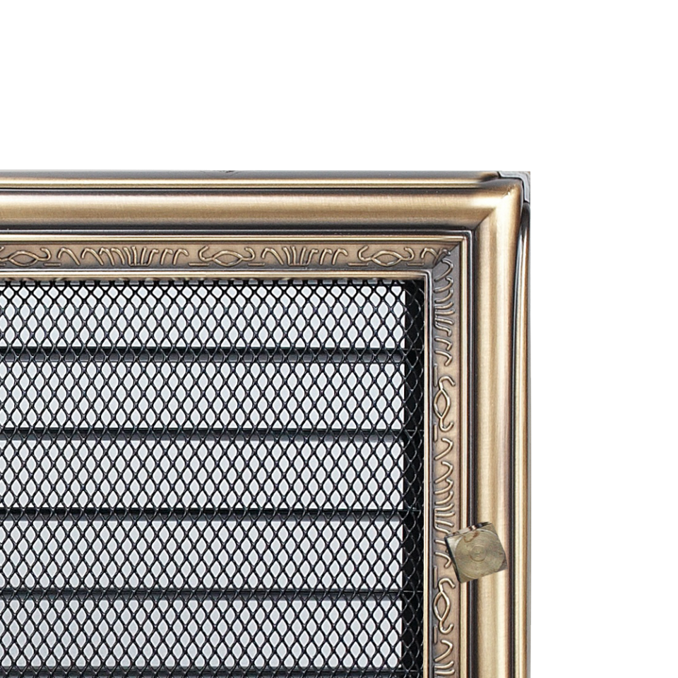 Решітка рустикальна з жалюзями 22x22