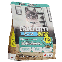 I19_NUTRAM Ideal Solution Support Skin_Coat_Stom Корм для взрослых котов с курицей и лососем 0.340 кг