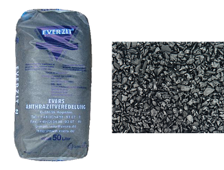 Гідроантрацит Everzit N-Grade I (0.8-1.6мм) (50л/мішок) (ціна з ПДВ)