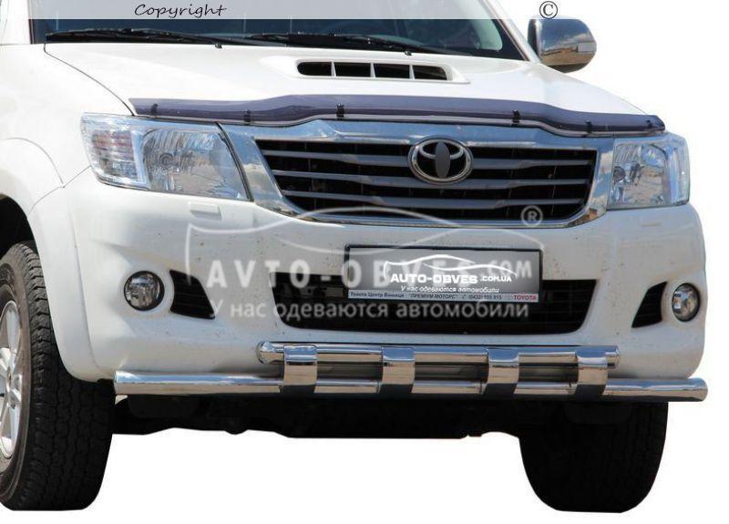 Модельная дуга Toyota Hilux 2012-2015 -тип: с пластинами - фото 1 - id-p130317798