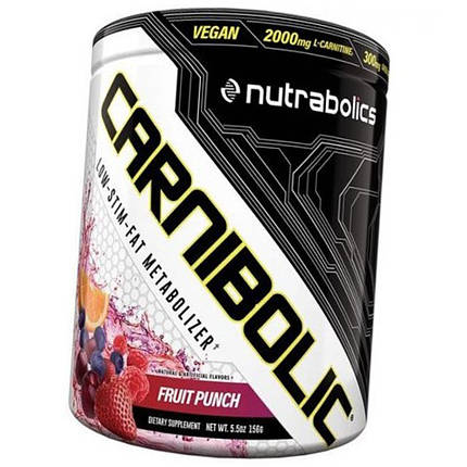 Л-карнітин NutraBolics Carnibolic 150 г L-carnitine Кращий жіроспалювач для жінок і чоловіків, фото 2