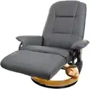 Крісло масажне REST TV з підставкою для ніг і функцією підігріву світло сіра, фото 4