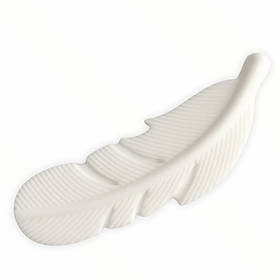 Бусина Піришко (білий), силіконова намистина