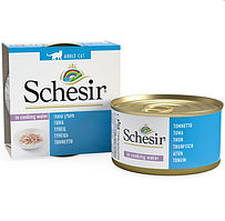 Schesir Tuna Natural Style Вологий корм для котів у бульйоні з тунцем 0.085 кг