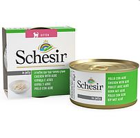 Schesir Kitten Chicken with Aloe Вологий корм для кошенят у желе з куркою й алое 0.085 кг