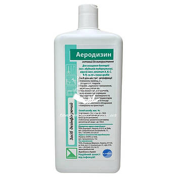 Аеродезін дезінфікуючий засіб  для поверхонь та інструментів, 1000 мл