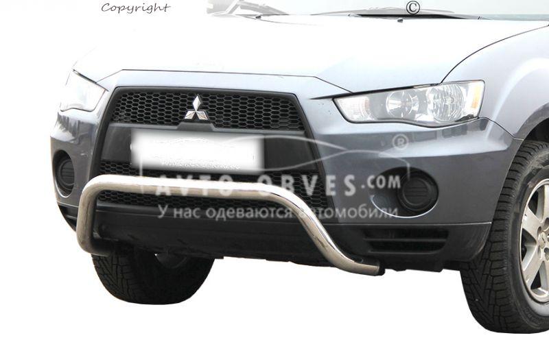 Кенгурятник Mitsubishi Outlander XL 2010-2012 - тип: П образная дуга - фото 1 - id-p68934224