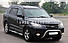 Кенгурятник Hyundai Santa Fe 2010-2012 - тип: П подібна дуга, фото 4