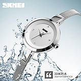 Наручний жіночий годинник Skmei 1390 Сріблясті, фото 5
