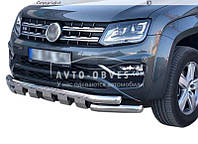 Защита бампера VW Amarok - цвет: черный, д:76мм