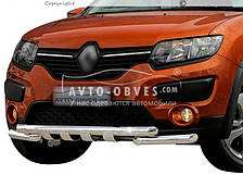 Захист бампера Renault Sandero Stepway 2013-2019 - тип: модельний