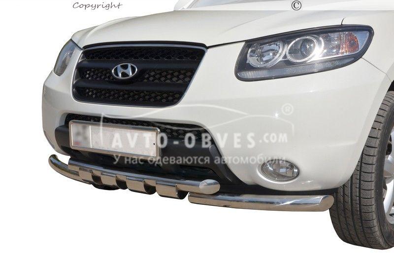 Захист бампера Hyundai Santa Fe 2010-2012 - тип: модельний