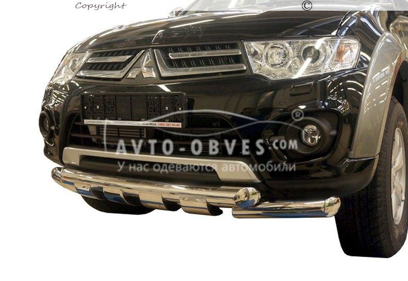 Защита бампера Mitsubishi Pajero Sport 2008-2016 - тип: модельный - фото 1 - id-p462768717