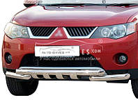 Защита бампера Mitsubishi Outlander XL 2007-2010 - тип: модельный
