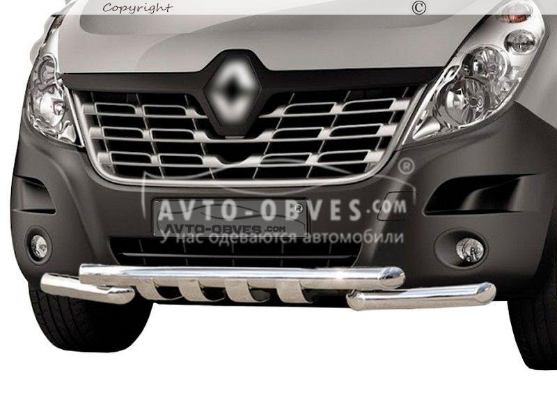 Захист бампера Renault Master 2010-… - тип: модельний, фото 1