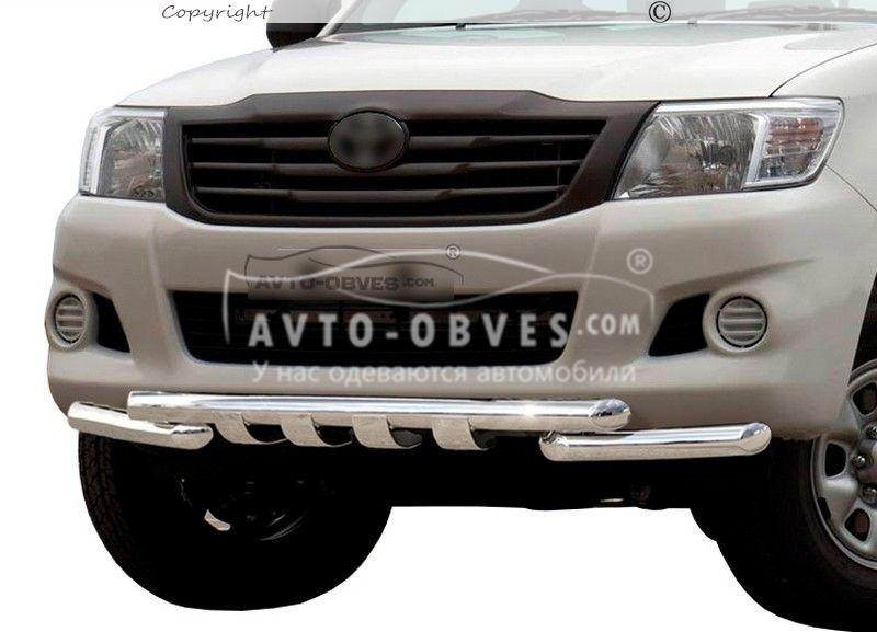 Защита бампера Toyota Hilux 2012-2015 - тип: модельный - фото 1 - id-p462768752