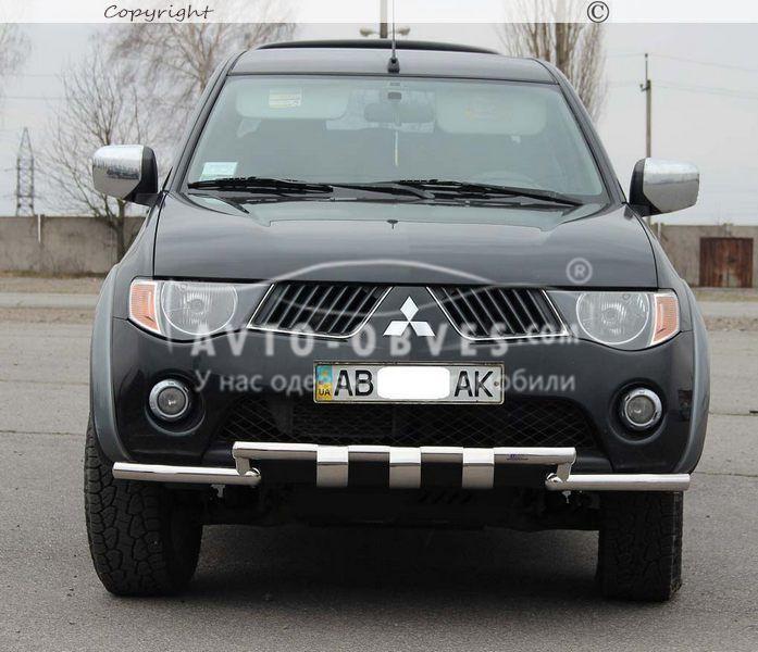 Защита бампера Mitsubishi L200 - тип: модельный, Ø:60*60мм - фото 2 - id-p517037866