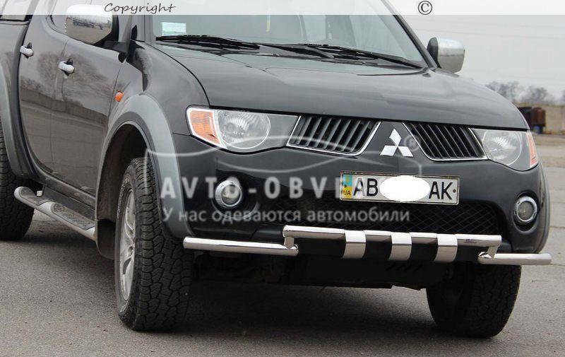 Защита бампера Mitsubishi Pajero Sport - тип: модельный, Ø:60*60мм - фото 3 - id-p517037868