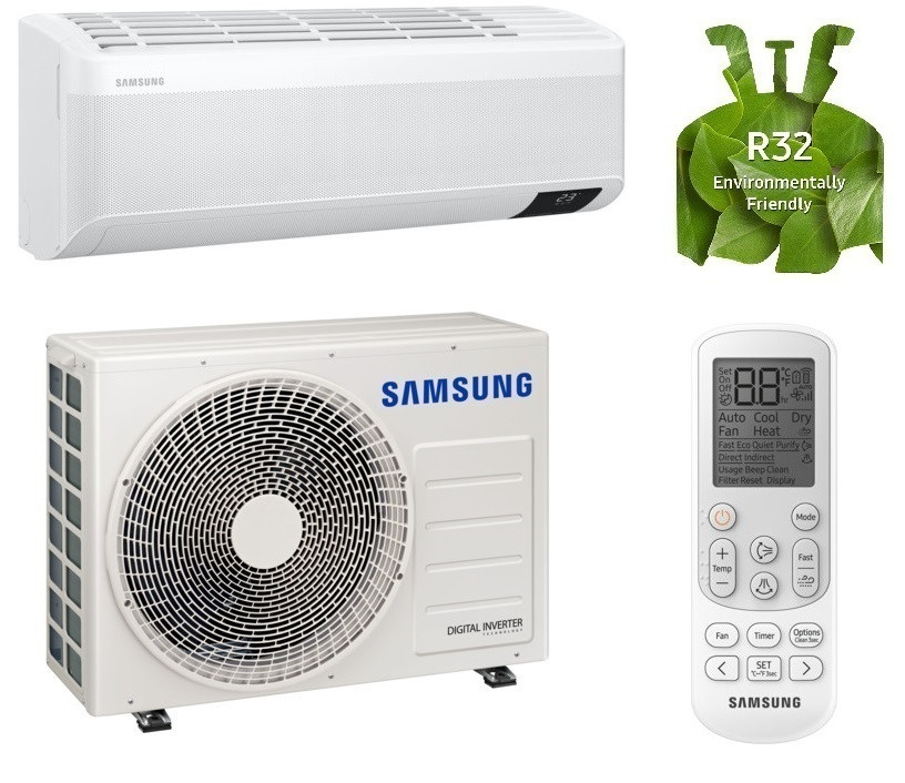 Кондиціонер Samsung AR12BXFAMWKNUA серії WindFree GEO Mass