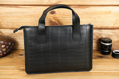 Чохол для MacBook Дизайн №43 з натуральної шкіри колір Чорний відбиток №2