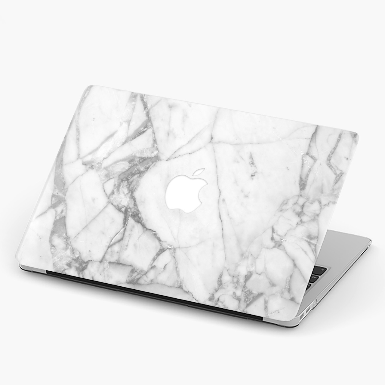 Чохол пластиковий для Apple MacBook Pro / Air Білий мармур (White Marble) макбук про case hard cover