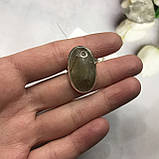 Волосиста кварц кільце з каменем кварц волосиста в сріблі розмір 18,3 регул-ся. Індія, фото 3