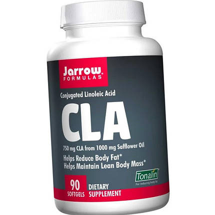 Кон'югована лінолева кислота Jarrow Formulas CLA 90 гел капс Жироспалювач для схуднення таблетки, фото 2