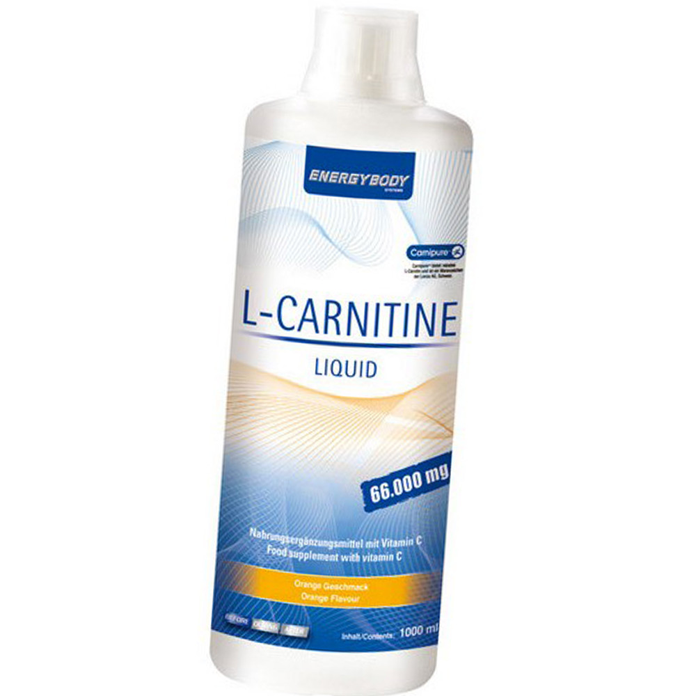 Л-карнітин рідкий Energy Body L-Carnitine Liquid 1 л Кращий жіроспалювач для жінок і чоловіків