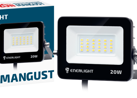 Прожектор світлодіодний 20Вт 6500К ENERLIGHT MANGUST