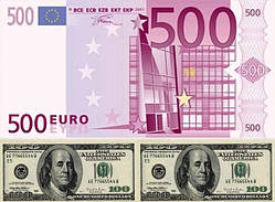 Євровеликий +долар Вафельна картинка 