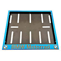 Рамка для мотономера BMW Motorrad blue металл