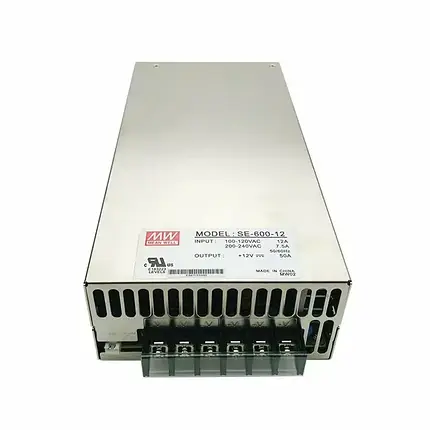 Блок живлення Mean Well 600W 12V 50A IP20 SE-600-12, фото 2
