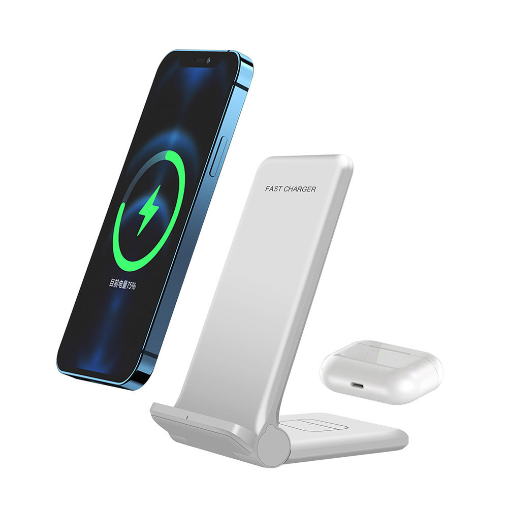 Швидке бездротове заряджання 20W+5W 2в1 для телефона та навушників Apple/Huawei/Xiaomi/SUMSUNG та ін. FDGAO B455
