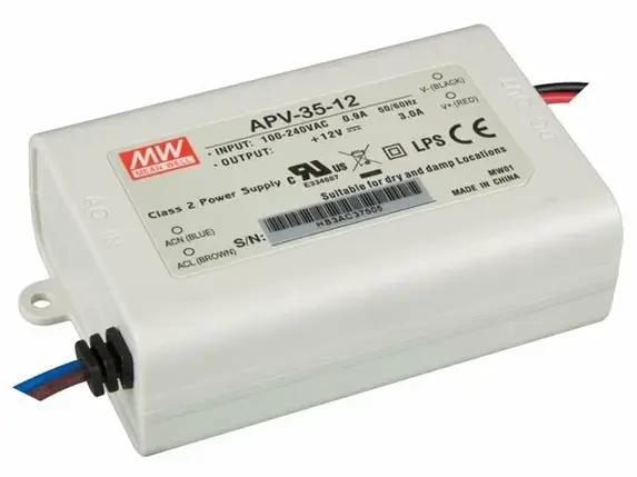 Джерело живлення Mean Well 35W 12V 3A IP30 APV-35-12, фото 2