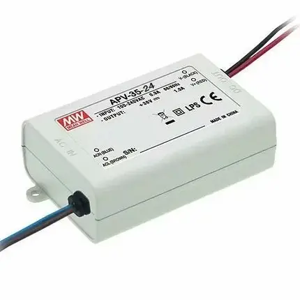 Блок живлення Mean Well 35W 24V 1.5A IP30 APV-35-24, фото 2