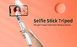 Селфі палиця/трипод/штатив з підсвіткою і пультом 360° вертикальна/горизонтальна записка для Android/iOS Q02s, фото 6