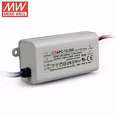 Драйвер світлодіода Mean Well 12W 9~36V 350mA APC-12-350