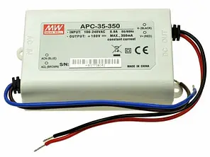 Блок живлення драйвер Mean Well 35W 28~100V 350mA APC-35-350, фото 2