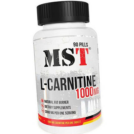 Л-карнітин MST L-Carnitine 1000 90 таб Кращий жіроспалювач для жінок і чоловіків, фото 2