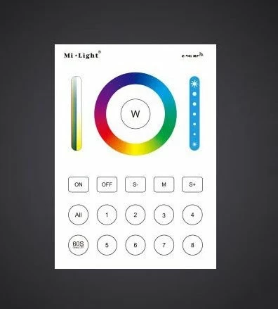 Настінний смарт пульт Mi-Light для ДУ, 8-зональний BL8