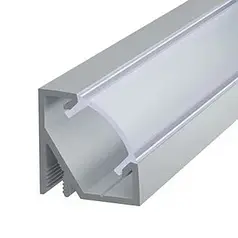 Набір Biom профіль алюм. кутовий анод. ПУ17 + розсіювач матовий LPU-17A+LM-U