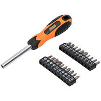 Набір біт з тримачем 21 елемент FasterTools (E987)