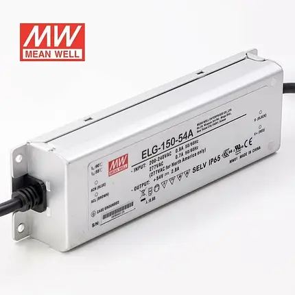 Блок живлення Mean Well 150W 2.8A 54V IP65 ELG-150-54A-3Y, фото 2