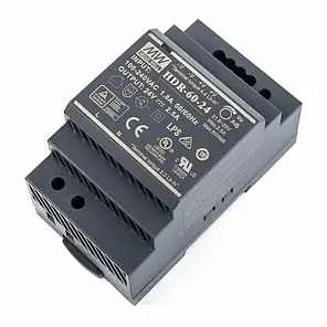 Блок живлення Mean Well на DIN-рейку 60W 2.5A 24V IP20 HDR-60-24, фото 2