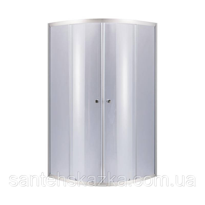 Душевая кабина Lidz Latwa SC90x90.SAT.LOW.GR, стекло тонированное 4 мм без поддона, фото 1