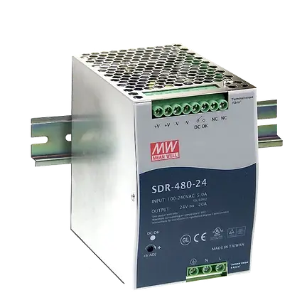 Блок живлення на DIN-рейку Mean Well 480W 20A 24V SDR-480-24, фото 2