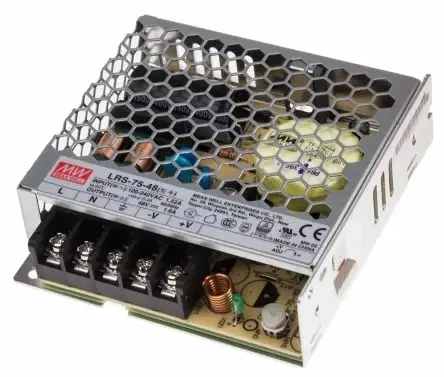 Блок живлення Mean Well 76.8W 48V 1.6A IP20 LRS-75-48, фото 2