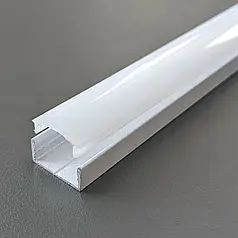 Комплект 2 метри Biom профіль алюмінієвий ЛП7W білий + розсіювач матовий LP-7W+LM-U