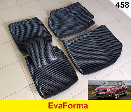 3D килимки EvaForma на Suzuki SX4 (S-Cross) II '13-21, килимки ЕВА, фото 2